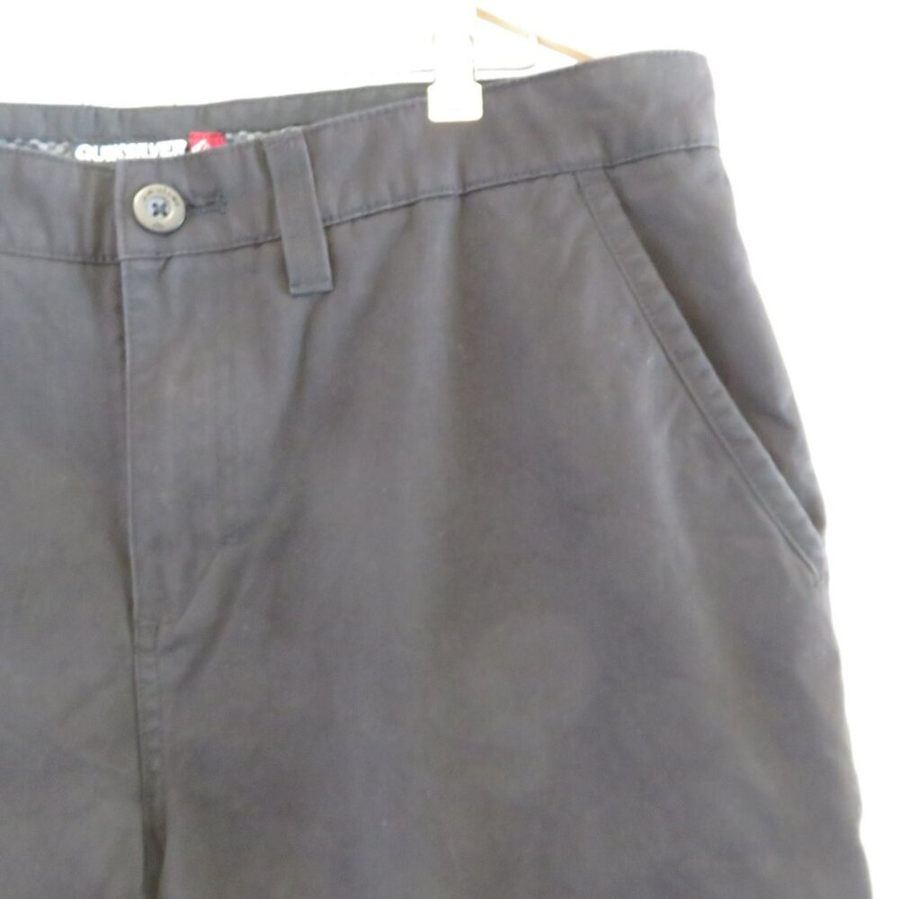Quiksilver Chinos Pants Black Mens 36 x 31 Cotton Twill Slacks Straight Leg - Picture 9 of 13